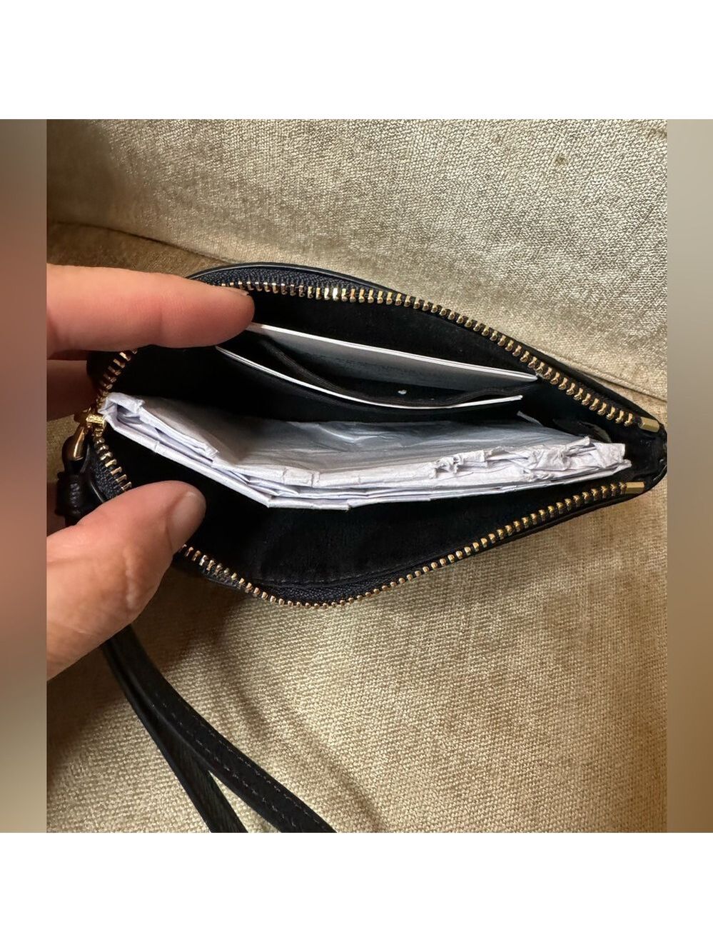 Coach - NWT - Midnight Blue Textured Wristlet - Beautiful Color - Picture 5 of 5
